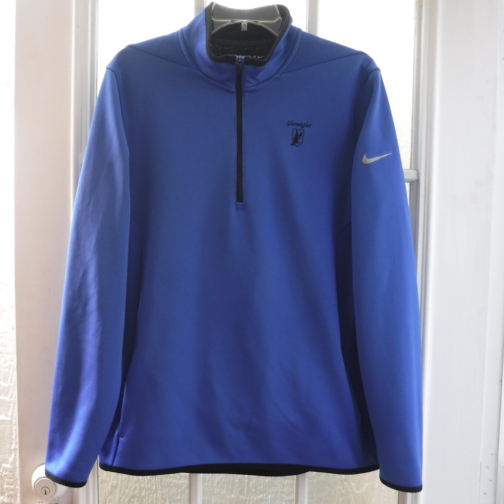 Nike Golf Tour Performance "Gleneagles Country Club" Blue 1/3 Zip Up Golf Top
